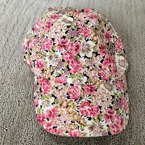 Floral ball cap